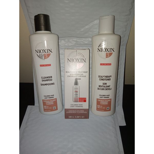 Nioxin 3 shampoo & conditioner with Scalp Hair Treatment 10.1 oz