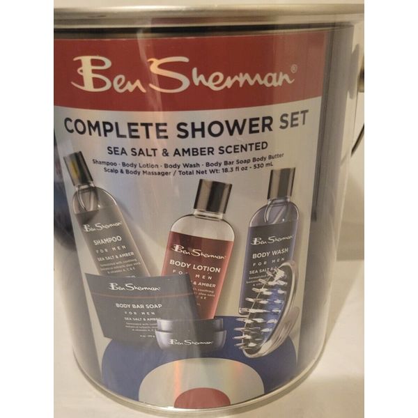 Ben Sherman Shower Body Care Gift Set For Men Scrub Gel Husband Son Dad Holiday