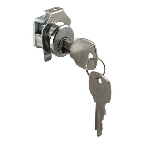 Prime-Line MP4315 Mailbox Lock – Replacement, Multipurpose Mailbox Lock for Several Brands – NA-14 Keyway, Opens Clockwise with 90º Rotation, Nickel Finish (1 Set)