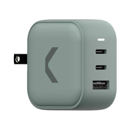CLEMM Core 65W Dual USB-C + USB-A Charger, Core GaN PPS, Power Adapter for iPhone 16/15/14/13/12/11, Galaxy S24 Ultra/S23