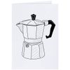 Large (A4) 'Coffee Machine' Blank Greeting Card (GC00069942)