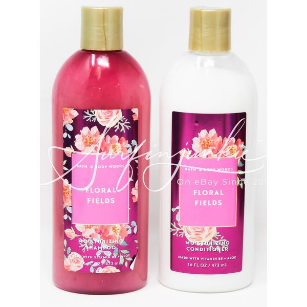 Bath & Body Works Floral Fields Moisturizing Shampoo & Conditioner 16 oz 2pc