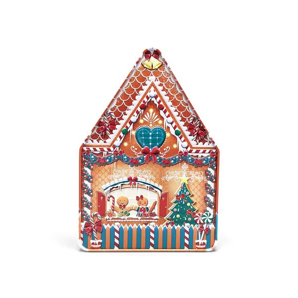 Style Box Biscuit tin, gingerbread house, large cookie tin, biscuit tin, Christmas tin, cookie tin, Christmas tin, biscuits