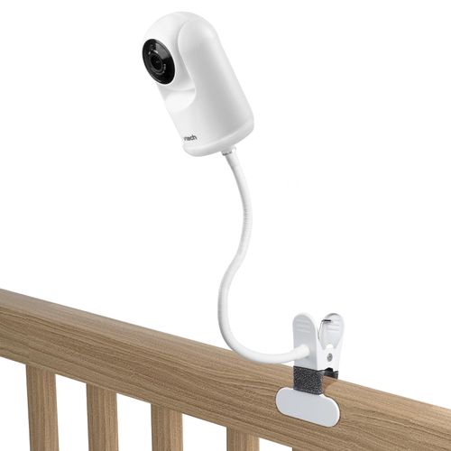 HOLACA Camera Clamp Mount Compatible with Vetch Advanced HQ Max Baby Monitor Camera and Other Standard 1/4 Threaded Hole Cameras for Crib Nursery Pillars (White)