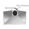 30 inch Wall Mount Range Hood Push Control Kitchen Stove Vent 450 CFM LED Light