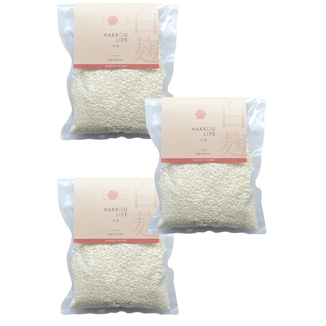 Marumoto Shuzo Dry White Koji 17.6 oz (500 g) x 3 Bags, Made with Special Cultivated Rice Recommended by the Ministry of Agriculture, Forestry and Fisheries