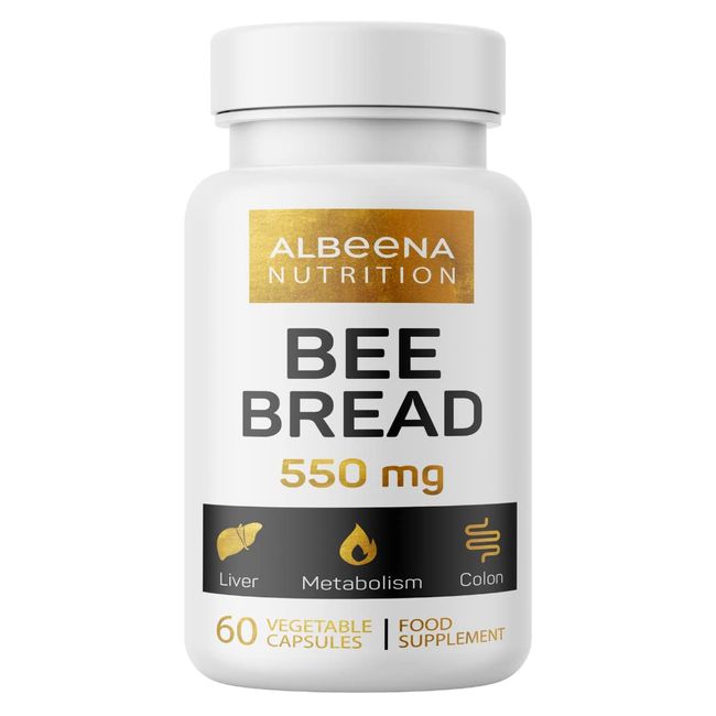 ALBEENA BEE Bread Capsules | Natural Probiotic | 60 Vegetable Capsules | Immunity Booster Natural Supplement | Food Supplement for Vegetarians