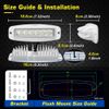 Flush Mount Boat LED Light Spreader 2 Pack Marine LED Spotlights
