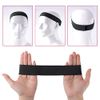 SAVITA 2pcs Elastic Bands for Wigs Edges, Black Elastic Band for Wigs Elastic Band for Lace Wig Elastic Wig Strap Lace Wig Grip Band with 2pcs Wig Edge Brush