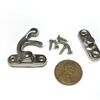 10 Sets M Silver latch hook Hinge small  Antique wood box Catch Decorative b14