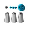 6B Piping Nozzle Large,Star Icing Tip 6B for Eclairs,Churros,Meringue,Cake Cupcake Cookie Decorating,3 Pcs