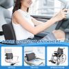 Lumbar Support Pillow for Chair Car Adjustable Straps Memory Foam Grey