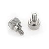 Favordrory 6#-32x5 Computer Case Thumb Screws, Silver, 50 Pieces