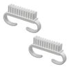 STRAIGHT 36-5881 Nail Brush, White, 2 Pieces