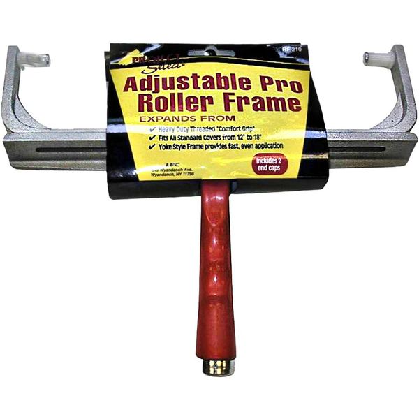 Linzer Products RF210 18" Paint Roller Frame, Adjustable 12" - 18", Red