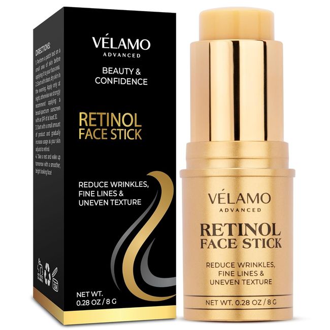 Retinol Face Stick, Reduce Fine Lines, Wrinkles and Uneven Texture in 4-6 Weeks, Retinol Cream for Face, Wrinkle Cream for Face, Anti Wrinkle Cream, Anti Aging Face Cream, 8 G/0.28 OZ