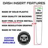 Kustom Cycle Parts Skull American Flag Dash Panel Console Insert! Compatible with 2000-2007 Harley Davidson Softail Deuce