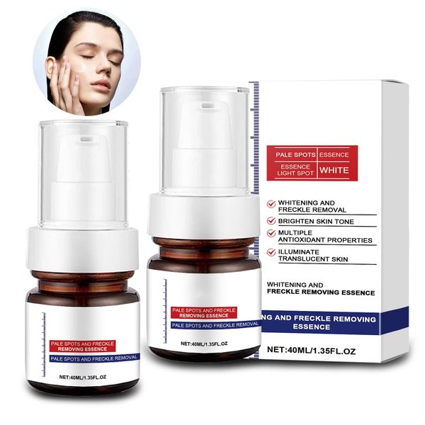 Aobenz Dark Spot Serum 2 Stück Aobenz Whitening and Freckle Removing Essence Anti-Spot Serum Anti Spot Serum Aobenz Geeignet für die Befeuchtung Der Haut und Einen Abendlichen Hautton