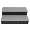 2-Step 36" Patio Spa Hot Tub Step Slip-Resistant Surface W/ Compartment Storage