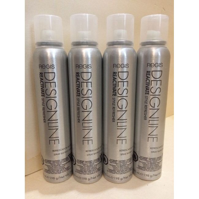 4 NEW REGIS Designline Design Line  REACTIVATE STYLE REFRESHER 7 Oz HAIRSPRAY