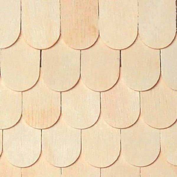 Houseworks, Ltd. Dollhouse Miniature Unfinished Whitewood Fishscale Shingles