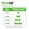 Drontal for Dogs Bone Shaped Worming Tablet Packs (Pack Size: 1 tablet)