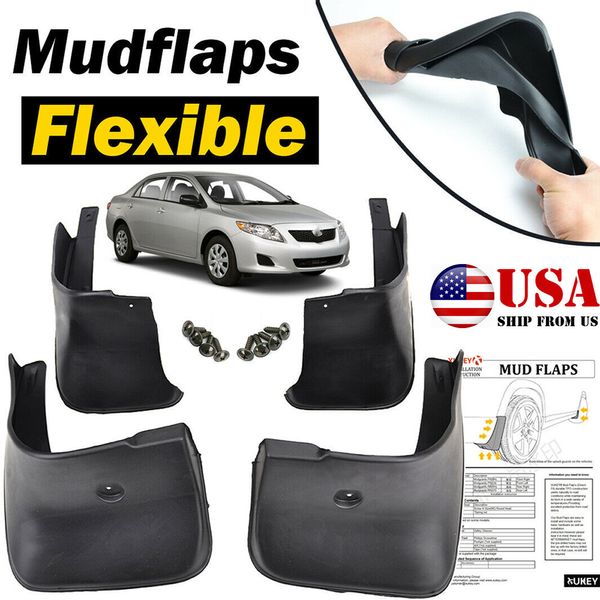 Front Rear Mud Flaps Splash Guards For Toyota Corolla 2009-2013 MudGuards