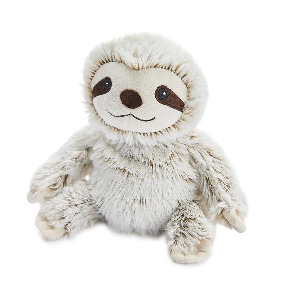 Warmies JUN-SLO-2 Heatable Plush Toy, Marshmallow, Brown, Medium