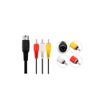CHILDMORY 1.8M/6FT AV Audio Video Composite TV Cable Compatible for Genesis 1/Mega Drive 1/Master System 1