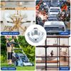 sourcing map Weld Nuts, M8 Square UNC Carbon Steel Machine Screw Silver 40Pcs