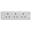 Extension Socket 3 Gang, Power Outlet Strips Electrical, Qty X 1