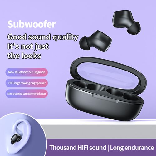 Wireless Earbuds with Charging Case, IPX8 Waterproof, Deep Bass, Built-in Mic