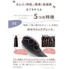 SALONMOON Salon Moon Ion Natural Straight Heat Brush Brush Iron 31 Levels Temperature Setting Digital Temperature Display Overseas Compatible Can be Used in Approximately 51 Seconds For Medium to Long Hair