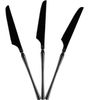 Disposable Heavy Weight Black Plastic Knives 224pcs