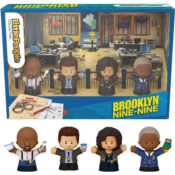 Little People Collector Brooklyn Nine-Nine TV Series Special Edition Set in Display Gift Box for Adults & Fans, 4 Figures