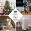 Netagon Electric Appliance Plug-in Programmable Digital Timer Socket Plug (24 Hours, 7 Day, Clear LCD Display) (Pack of 3)