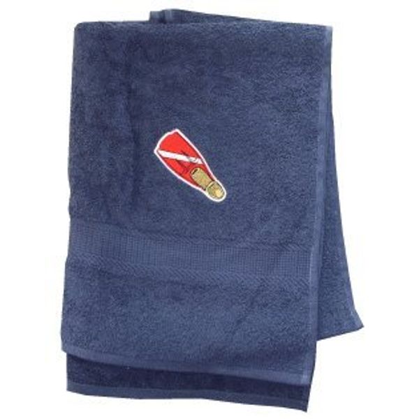 'Terry Toweling Hand Towel with Embroidery Fin "