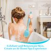 DecorRack Bath Brush with Bristles, Long Handle for Exfoliating Back, Body, and Feet, Bath and Shower Scrubber, Blue (1 Pack)