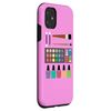 iPhone 11 Makeup Eyeshadow Color Palette Nail Polish Smartphone Case