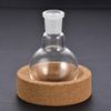 sourcing map Lab Flask Support Cork Stand 100mm Diameter Round Bottom Holder for 150ml-1000ml Flasks 3Pcs
