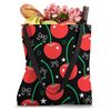 Cute Red Cherry and Bows Cherry pattern Cherry fruit Tote Bag