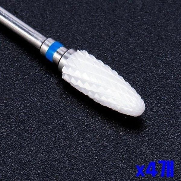 [Other]Cone-shaped ceramic nail bit cone cutter for nail art x4