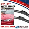 High elasticity Mute All weather windshield Wiper Blades Size 26"&19" U/J-HOOK