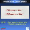 Ram Air Decal (Pair) - (Color: Gloss Red)