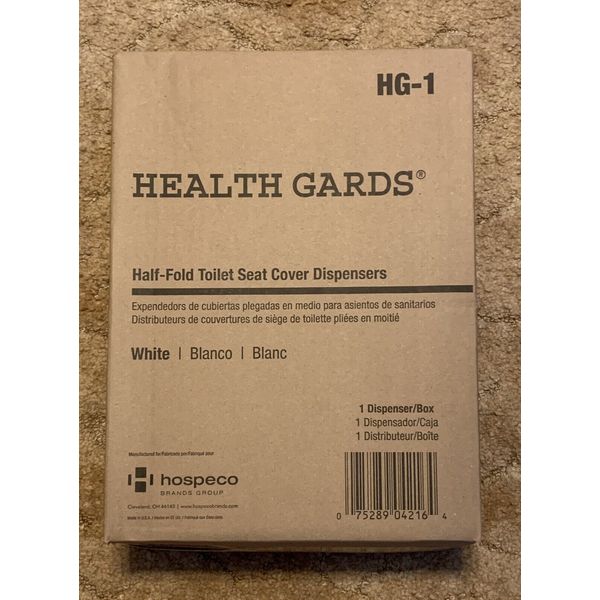 HOSPECO Health Gards Toilet Seat Cover Dispenser, Black, Brand New!!