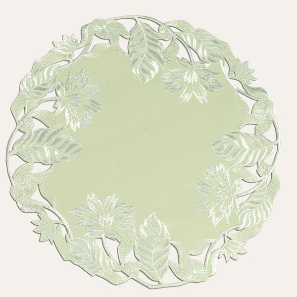 Light Green Table Doilies - Daulton Collection - Table Cover