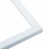 6x6 Frame | White Solid Pine Picture Frame | Real Wood | Includes UV Acrylic, Foam Board Backing & Hanging Hardware