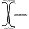 2 Pcs Rv Folding Table Leg 27.5" Black Foldable Table Legs for Rv'S and Cargo Tr