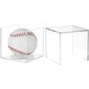 4 Pack Baseball Display Case,Baseball Box ,UV Protected Acrylic Square Baseball Holder, - for Official Size Ball