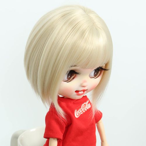 Linfairy 9-10 inch Doll Wig (Light Blonde)